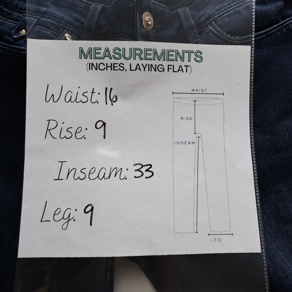 White House Black Market Contour Skinny Flare Jeans Dark Wash Size 8R Long - Picture 8 of 8